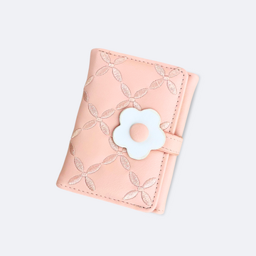 Kawaii Flower Trifold Wallet & Card Holder - With Free COD! Saadi.Pk