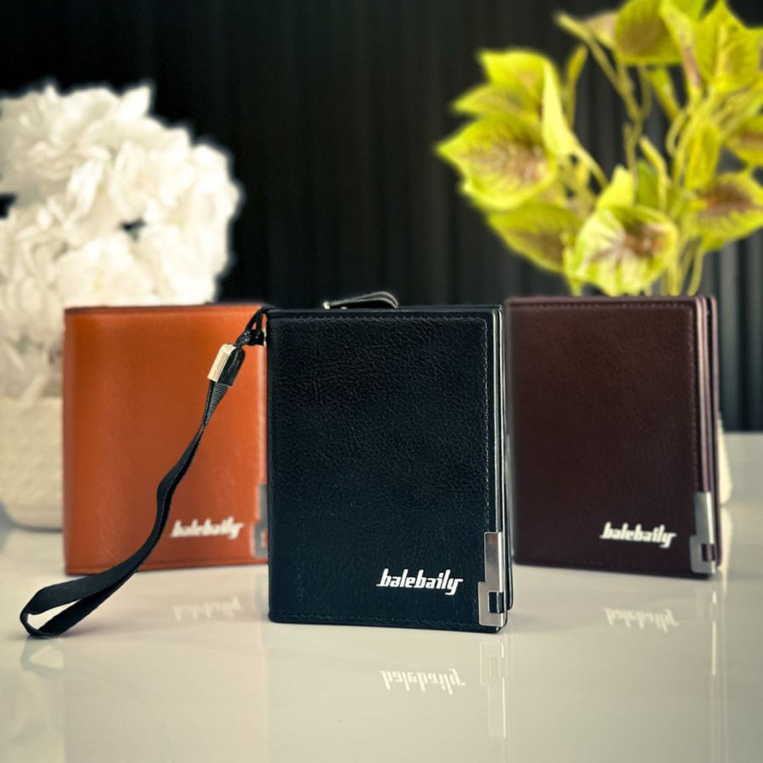 Balebaily Compact PU Wallet – Sleek, Smart & Stylish Saadi.Pk