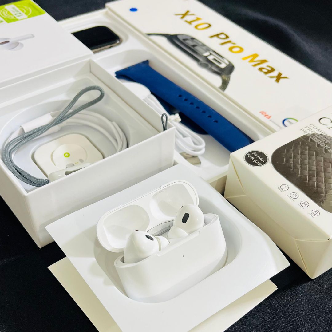 AirPods Pro 2 + T900 Ultra 2 - Combo Deal - With Free Cash On Delivery Saadi.Pk