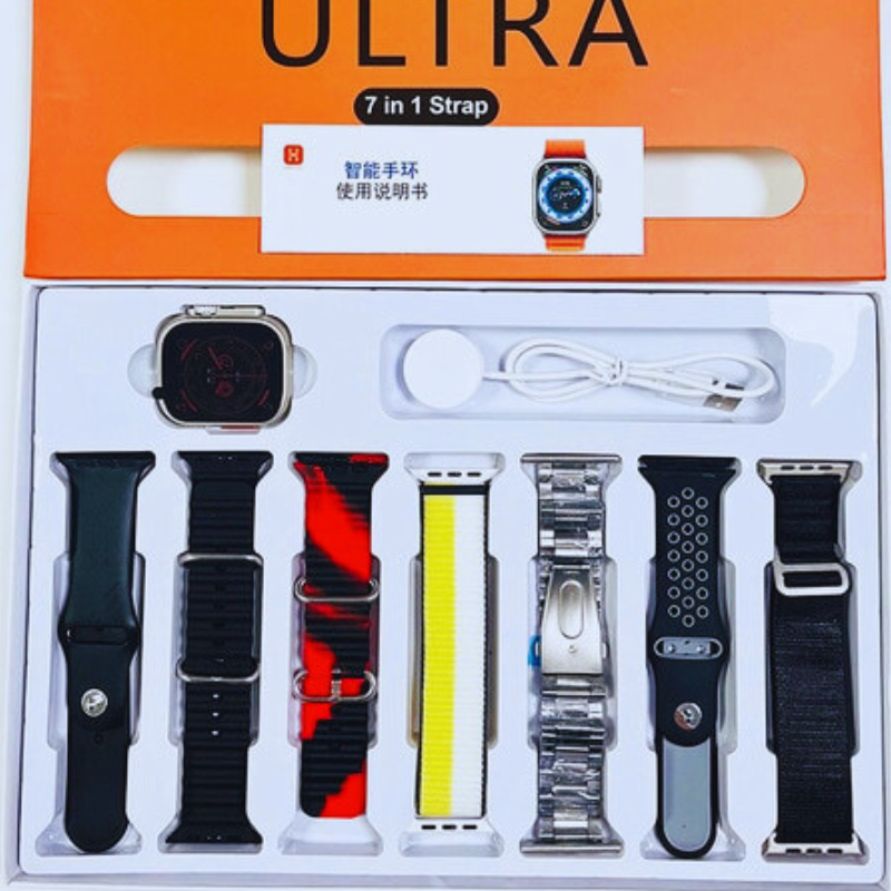 7-in-1 Ultra 2.01 Big Display Smartwatch - Free Cash on Delivery Saadi.Pk