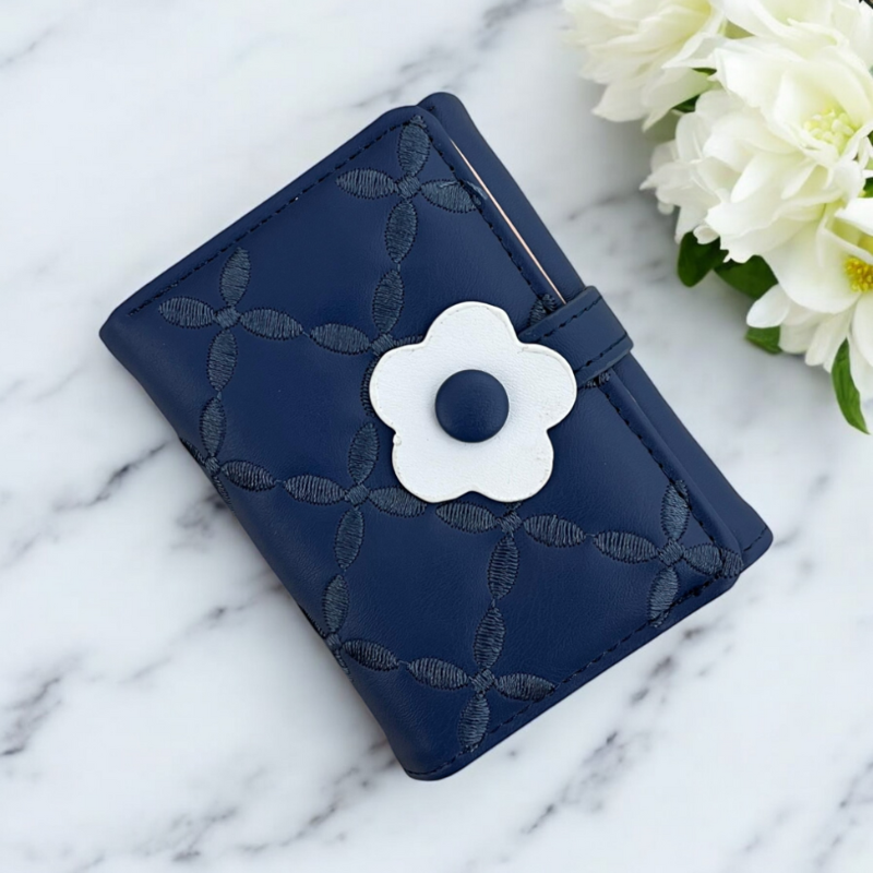 Kawaii Flower Trifold Wallet & Card Holder - With Free COD! Saadi.Pk