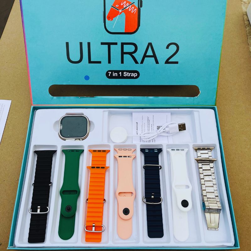 Crown 7+1 Ultra 2 Smartwatch - with Free Cash on Delivery Saadi.Pk
