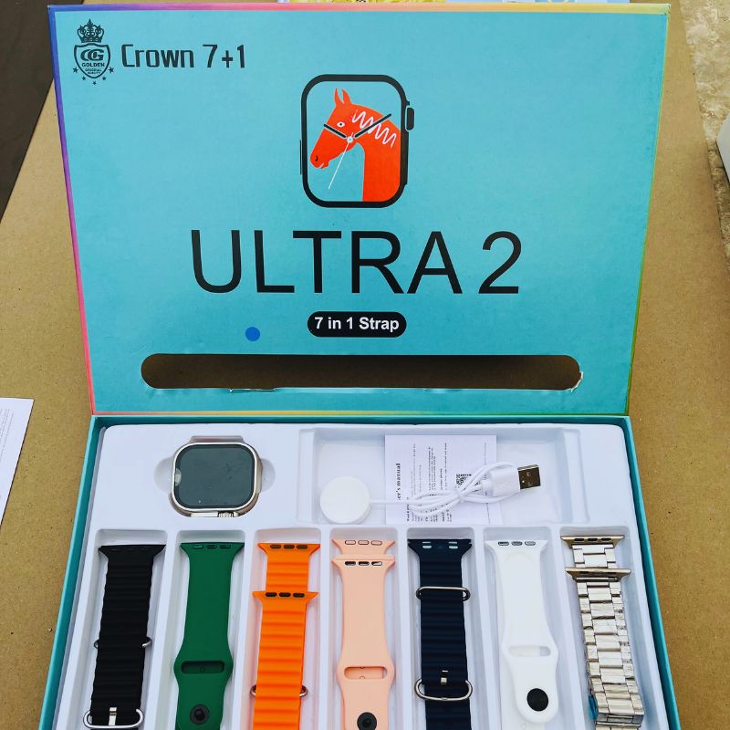 Crown 7+1 Ultra 2 Smartwatch - with Free Cash on Delivery Saadi.Pk